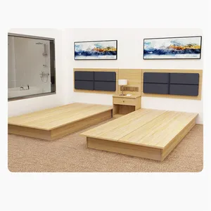 Customized Classic Design Marriott Hotel Furniture 5 Star Guest Room Hotel Furniture Modern King Bed Hotel Bedroom Furniture Set thumbnail-5