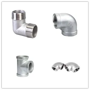 Factory Price Construction Parts Thread Inside 316 Stainless Steel Pipe Fittings Accessories Elbow 90 thumbnail-2