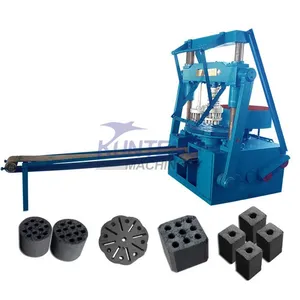 Energy Saving Manual Coal Heating Fuel Making Machine Carbon Black Honeycomb Small Briquette Machine EPC thumbnail-1