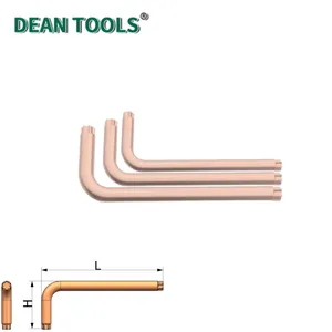Non-Sparking Flower Type Allen Key Hex Key Wrench, L-Type Torx Allen Key, Flower Type Hexagon Socket Wrench, 6 Point Hex Screwdriver thumbnail-3