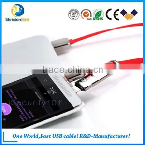 REMAX 2 In1 Micro USB to Reversible USB Data Sync Charge Cable for IPhone 6 6S 6Plus and Android thumbnail-2