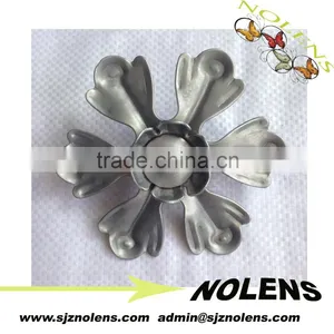 Iron Art Stamped Leaves /Fittings For Artistic Metal Gate/Fence/Stair Railings ,Iron Grills Parts Decorated thumbnail-1