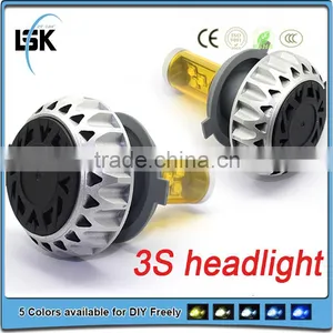 Fanless 3S LED Motorcycle Headlight Cr-e e h7 Led Headlight thumbnail-3