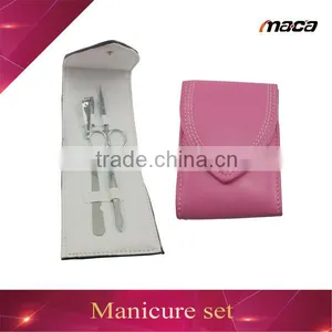 MS1669 Hot China Factory Luxury Beauty Pink Bag Manicure Set for Girl thumbnail-1