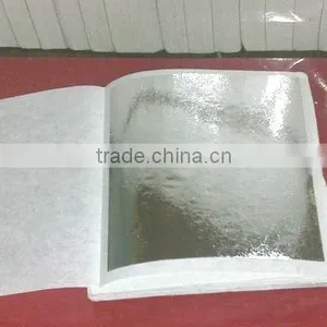Most Popular Taiwan 9*9cm Imitaiton Silver Foil Leaf for Furniture thumbnail-1