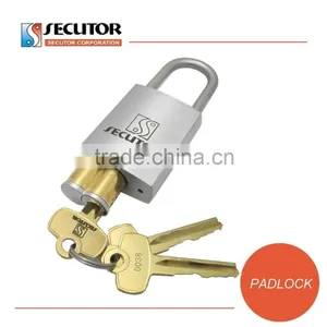 45mm, 1-25/32" Interchangeable Cylinder Safety Brass Padlock thumbnail-1