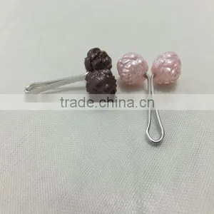 Cheap Price Popular Round Muslim Scarf Clips and Brooches Dubai Hijab Clips PDJ0126 thumbnail-3