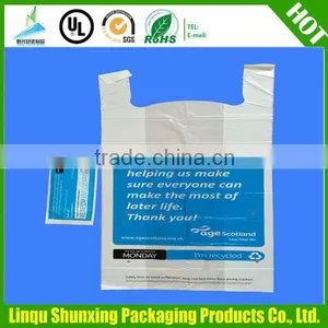 Plastic Charity Bag / Ldpe T-SHIRT Bag / VEST Priting Bag thumbnail-3