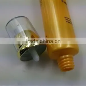Exquisite Cosmetic Tube With Airless Pump Cap for Whiten Cream /Plastic Tube With Airless Pump Cap for Cosmetics Packaging thumbnail-2