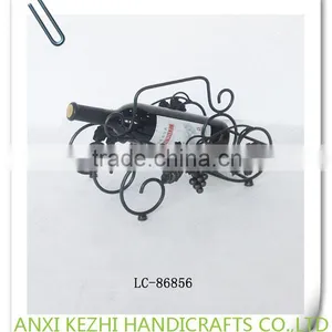 LC-76714 Single Bottle Metal Wine Rack With Leaves thumbnail-3
