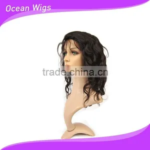 Human Hair Lace Wig, Body Wave, 14", Natural Color thumbnail-4