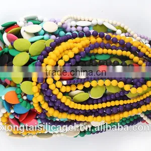 Silicone Chewable Necklace Wholesale/Food-safe Baby Enjoy Bead Necklace thumbnail-4