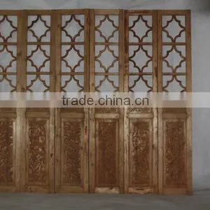 Chinese Antique Natural Carved Screen thumbnail-1