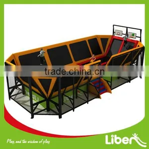 New Design Indoor Bounce Trampoline With Basketball Hooks thumbnail-1