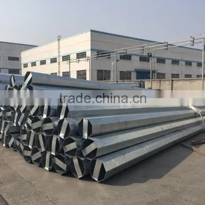 Hot Dip Galvanized Street Light Steel Poles thumbnail-4