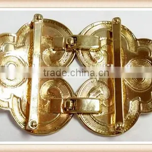 High-end Women Clasp Buckle Rhinestone Buckle Fur Coat Metal Buttons Button thumbnail-6