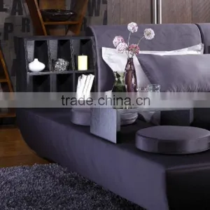 B1197A Elegance Comfy Upholstered Solid Wood Bed Box Bedroom Bed thumbnail-4