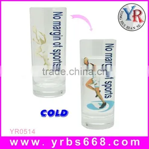 Customized Logo Design Straight Glass Cup For Restaurant Hotel Business Promotion thumbnail-1