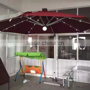 2015 Most Fashion Double Layer 3m*3m Automatic Solar Umbrella With Led Lights, Sensor and Remote Control thumbnail-1