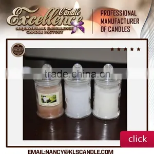 Scented Glass Jar Candle With Glass Lid Nancy Whatsapp:0086 15097479316 thumbnail-1