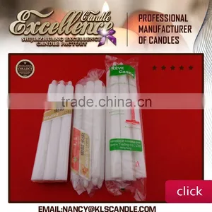 Africa Market 450g Velas Brancas/ White Flute/stick Candle/ Bougies thumbnail-1