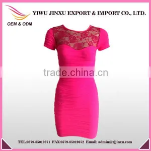 New Fashion Short Sleeve Women Dresses Evening Party Slim Dress thumbnail-1