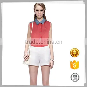 Clothing Supplier New Style Cheap Casual Ladies Shirt Blouse thumbnail-2