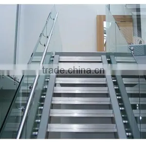 AISI 316 Threaded Standoff/ Rubber Standoff Pins for Indoor Stair Glass Railing Designs thumbnail-2