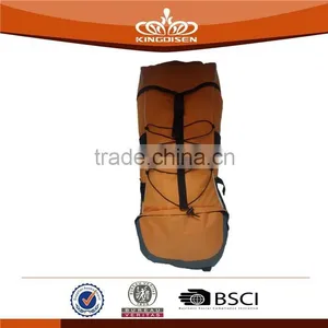 Orange Yellow Waterproof PU Hiking Backpack thumbnail-1