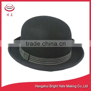 Brim Curling Felted Bowler Hat thumbnail-2