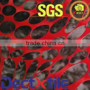 100%Polyester Hot Stamping Flocking Knitted Fabric Wholesale Textile thumbnail-1