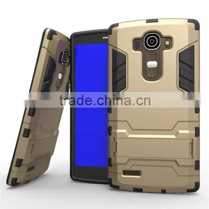 Hot Selling Hybrid Kickstand TPU PC Armor Case Iron Man Cellphone Case For LG G4 Note thumbnail-4