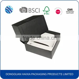 Black Texture Grain Paper Watch Gift Box thumbnail-2
