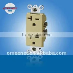 PC Cover Decorative Duplex Receptacle 20A 250V Wall Socket thumbnail-1