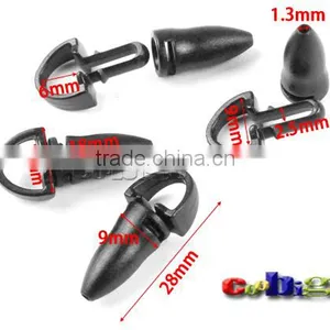 Black Plastic Detachable Buckle For Phone Strap Lanyard Worker Tag Vertical ID Card Holder Lanyard Accessories #FLS124 thumbnail-1