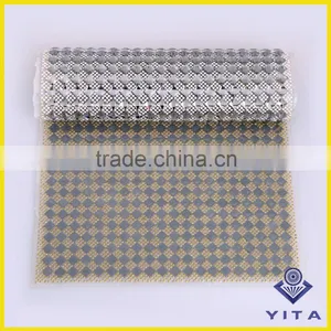 Fashion 24cm*40cm Hot Fix Crystal Rhinestone Mesh Sheet for Ladies Shoes thumbnail-3