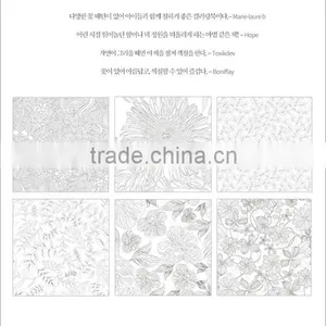 2015 Wholesale New Arrive Hand-painted Secret Garden Series Flower Coloring Books for Adult thumbnail-6