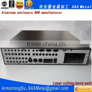 XAX11Alu OEM ODM Customized Laser Cut Bend Weld Sheet Aluminum Controller Case thumbnail-2