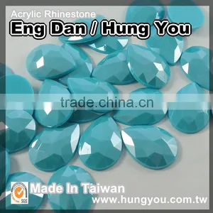 Top Quality TearDrop Shaped AB Crystal Flat Back Rhinestones thumbnail-1