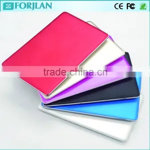 2015 New Coming Aliuminum Buit in Cable Slim Card Power Bank 1500mah thumbnail-1
