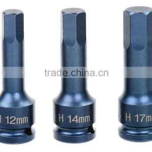 Socket Bit-Torx & Hexagon 1/2" Drive. S2 Impact W/Blue Sanding 78mm thumbnail-2