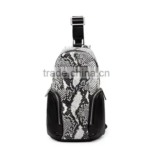 Factory Fashion Design Genuine Leather Chest Bag Shoulder Bags for Man thumbnail-1