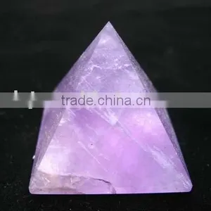 Natural Amethyst Quartz Pyramid thumbnail-1