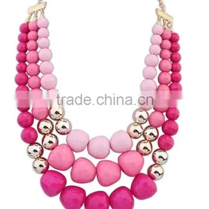 Factory Hot Fashion Choker Designs Necklace Wholesale Handmade Felt Necklace thumbnail-2