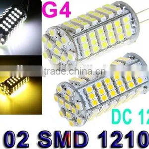 12V G4 LED Lamp Bulb With 102pcs SMD 1210 LED Light Home Marine Boat Car Lighting thumbnail-1