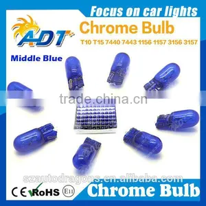 Hiway Led Light 194 W5w T10 Car Chrome Bulb Middle Blue Auto Bulbs thumbnail-1