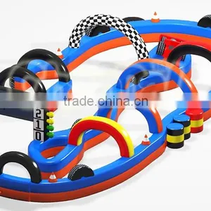 2016 Outdoor Inflatable Giant Speedyway Go Kart Race Track for Sale thumbnail-1