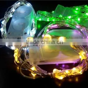 Silver Wire 20 Micro LEDs String Light Ultra-thin Starry Lights Battery thumbnail-1