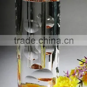 Black Decoration Cut Crystal Vase thumbnail-1