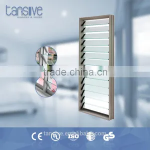 Aluminum Frame Single Glass Adjustable Louvered Windows thumbnail-1